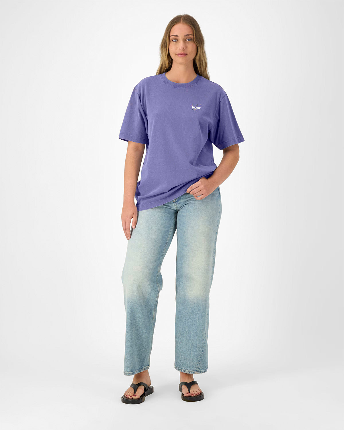 T-shirt Oversize Crazy Rawr Purple