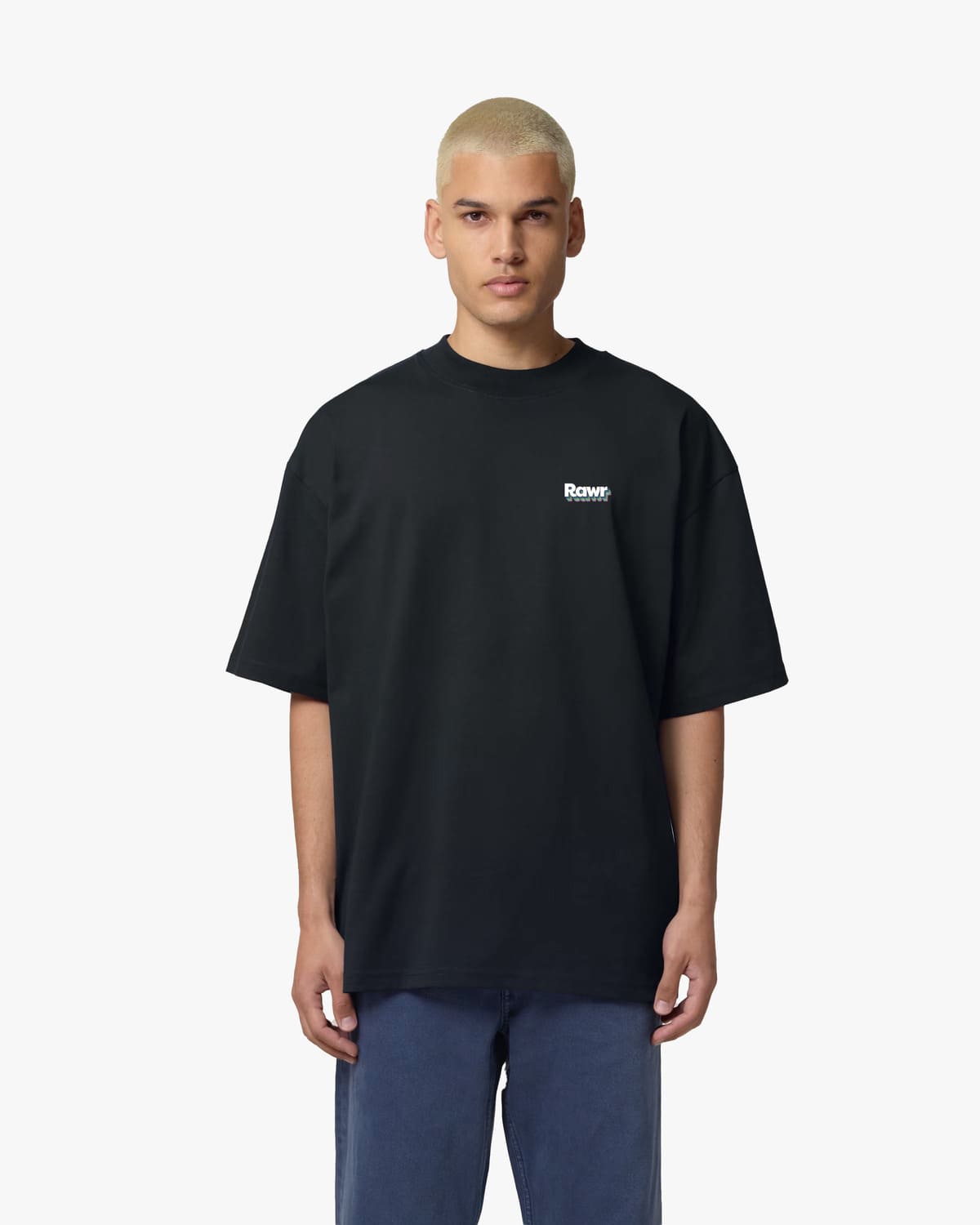 T-shirt Oversize Rawr Rainbow