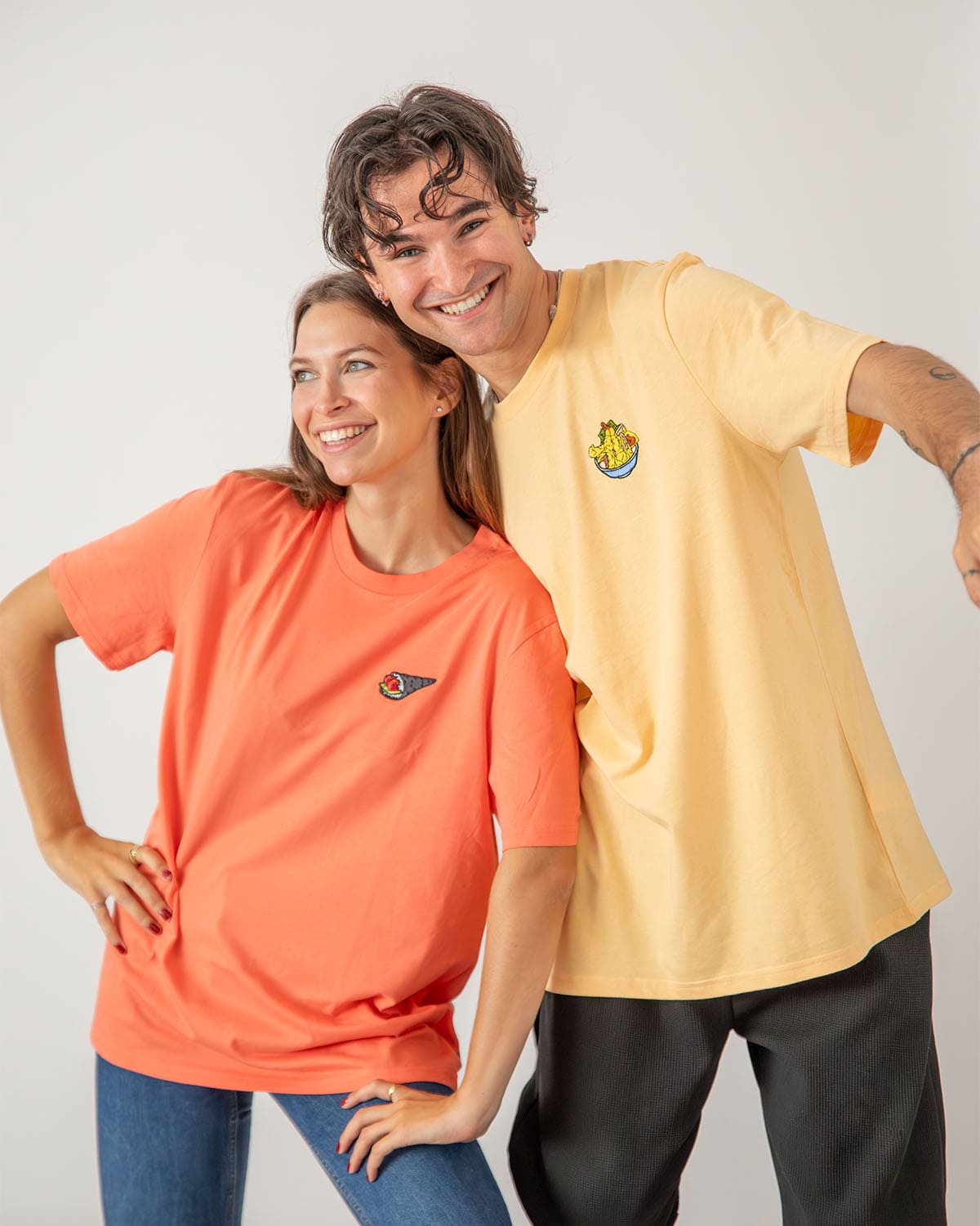 T-shirt ricamata "Tempura"