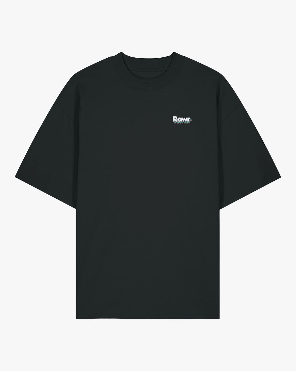 T-shirt Oversize Rawr Rainbow