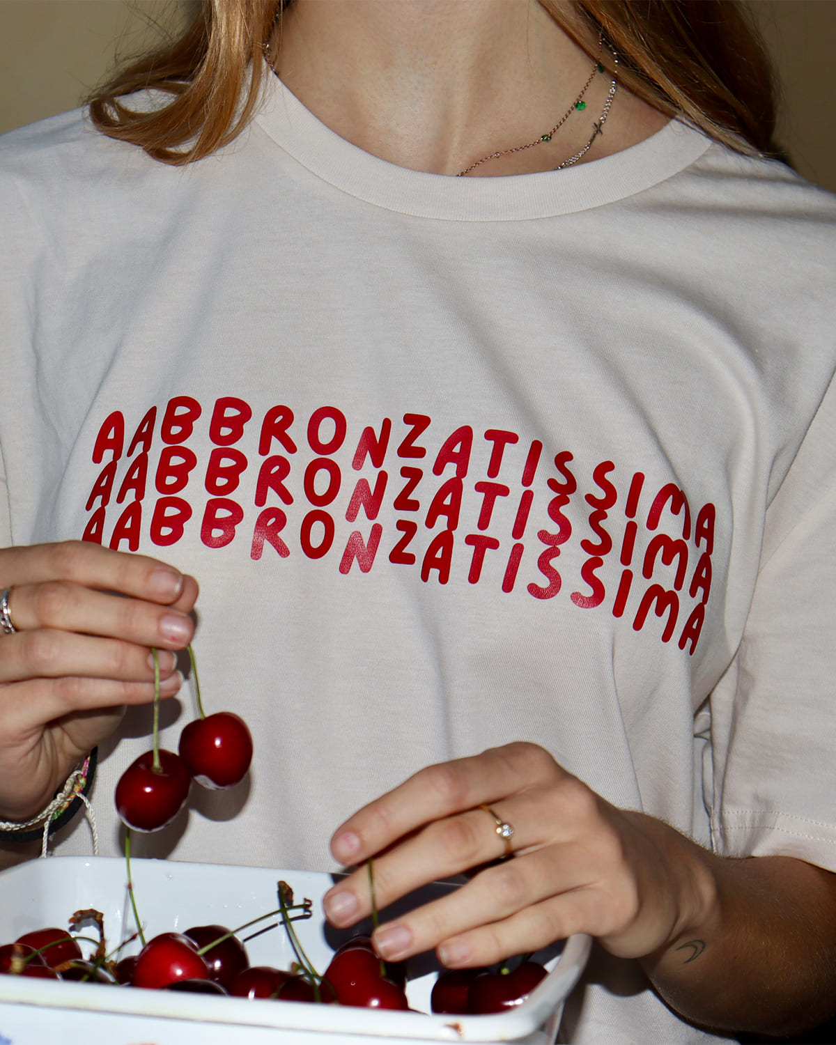 T-shirt "Aabbronzatissima"
