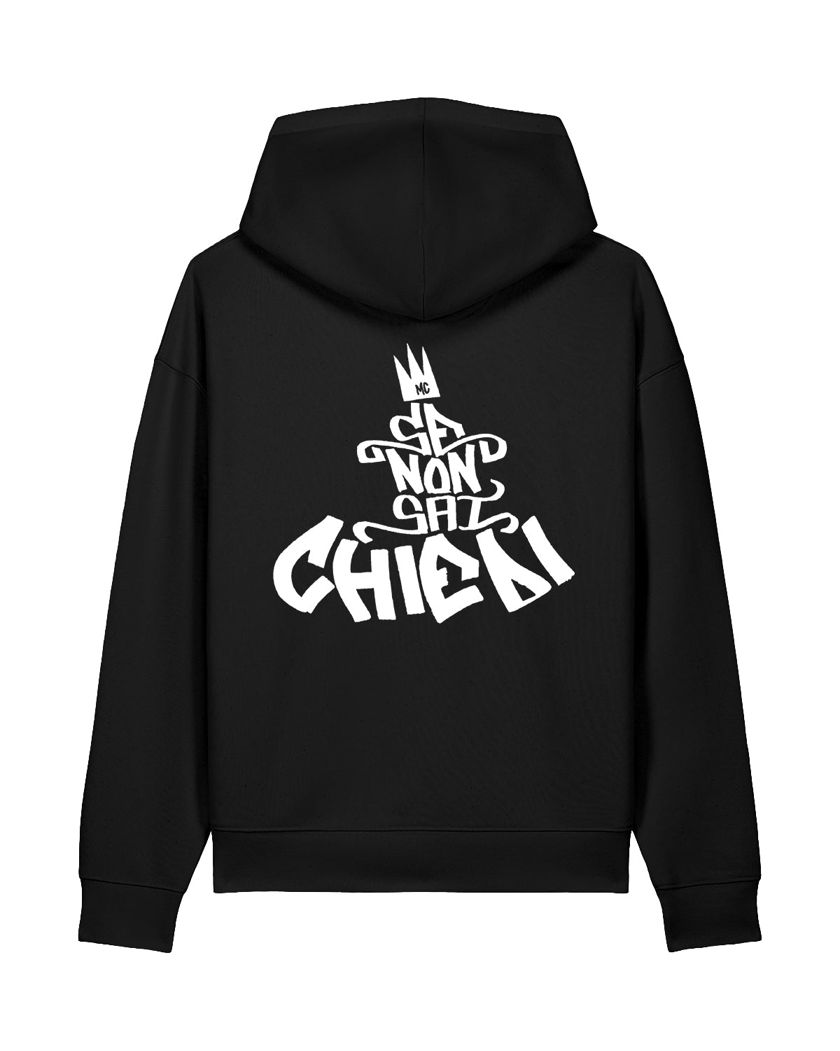 Felpa cappuccio relaxed "Se non sai chiedi"