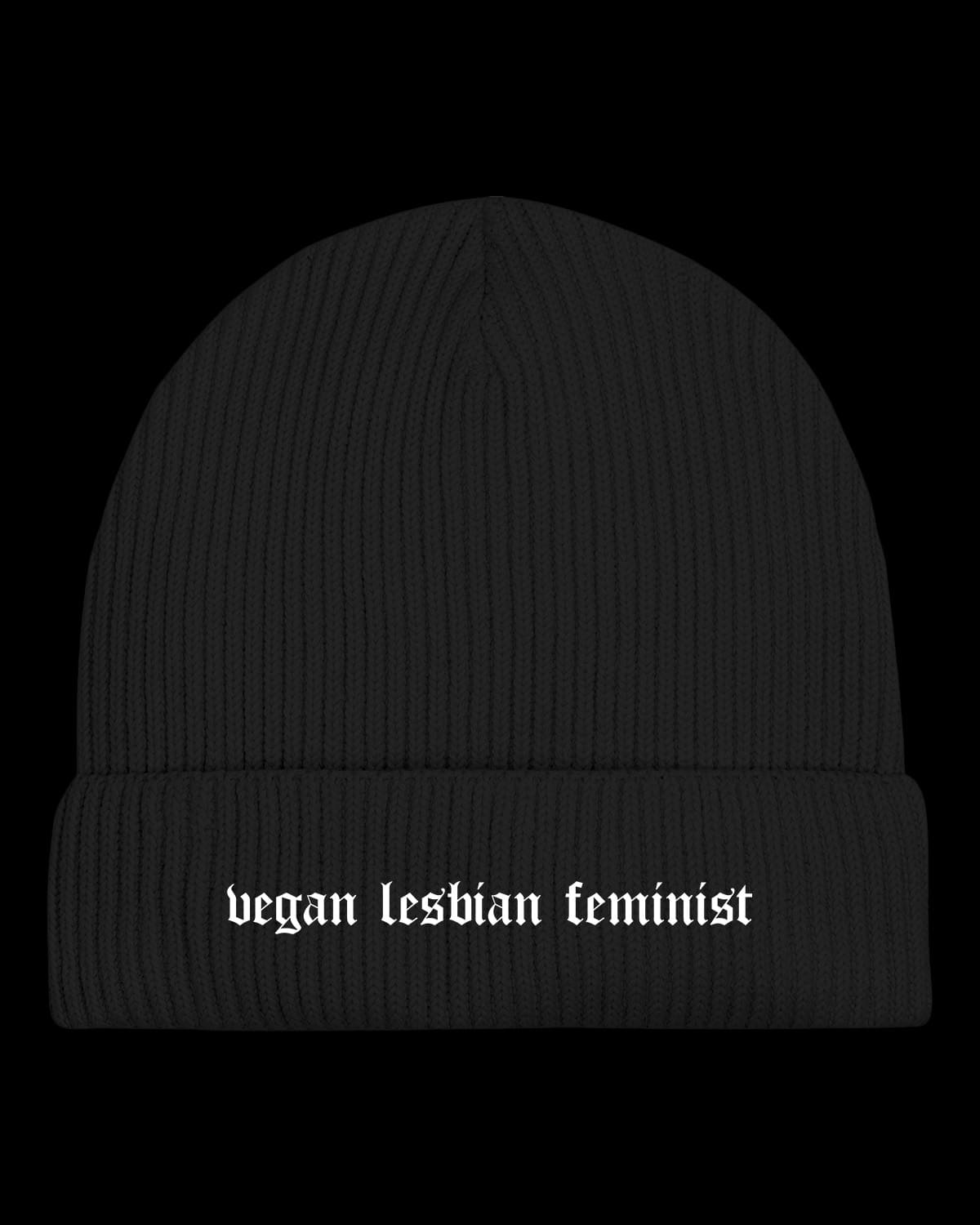 Beanie "Vegan Lesbian Feminist"