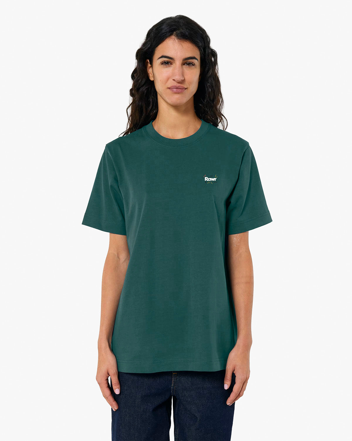 T-shirt Oversize Crazy Rawr Green