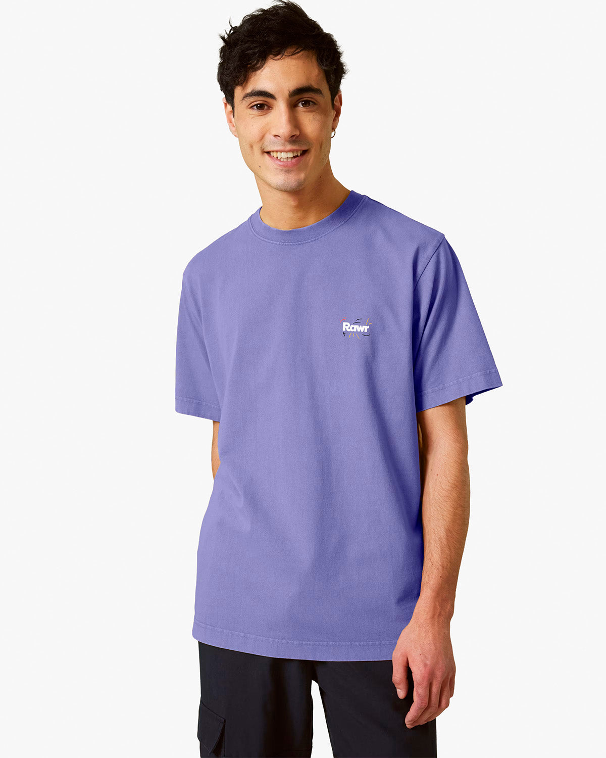T-shirt Oversize Crazy Rawr Purple