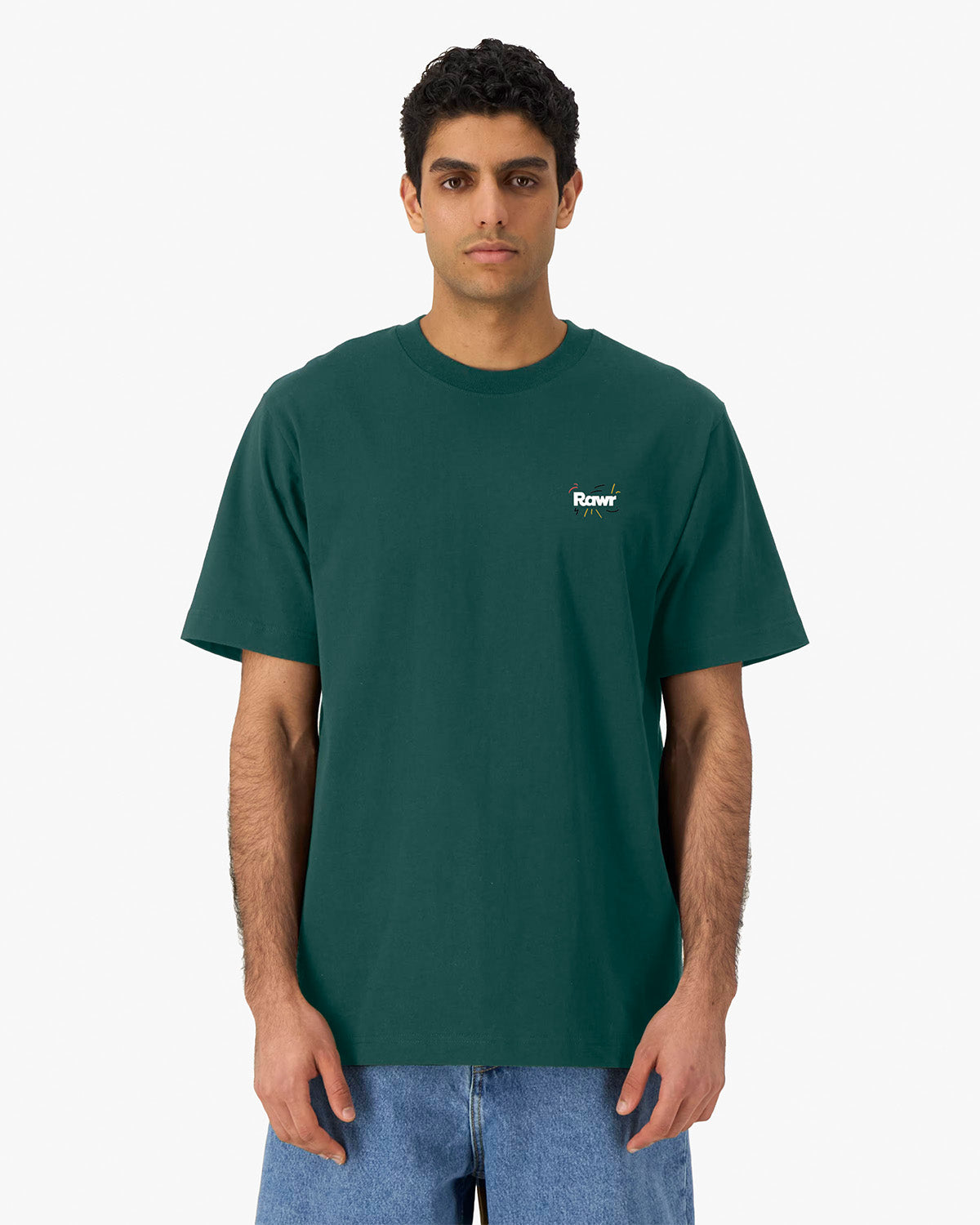 T-shirt Oversize Crazy Rawr Green