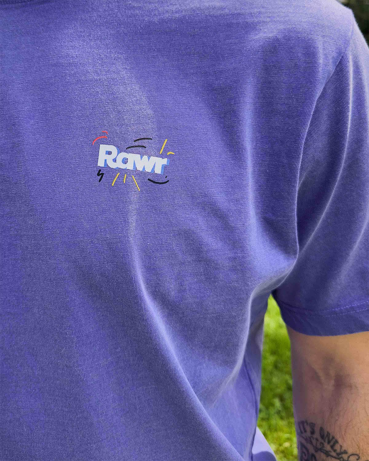 T-shirt Oversize Crazy Rawr Purple