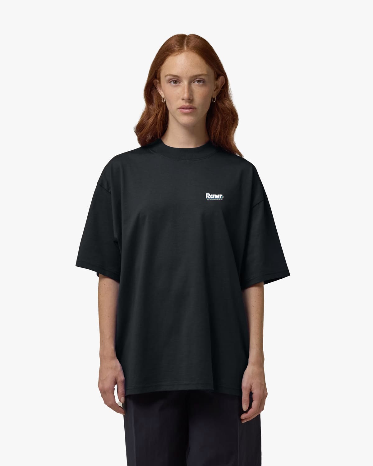T-shirt Oversize Rawr Rainbow