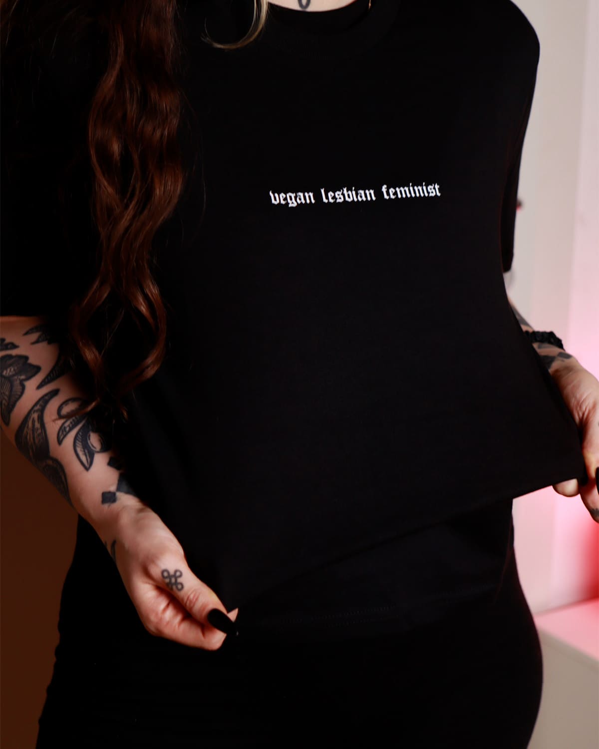 T-shirt "Vegan Lesbian Feminist"