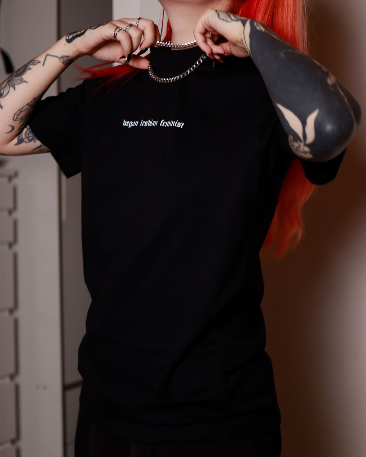 T-shirt "Vegan Lesbian Feminist"
