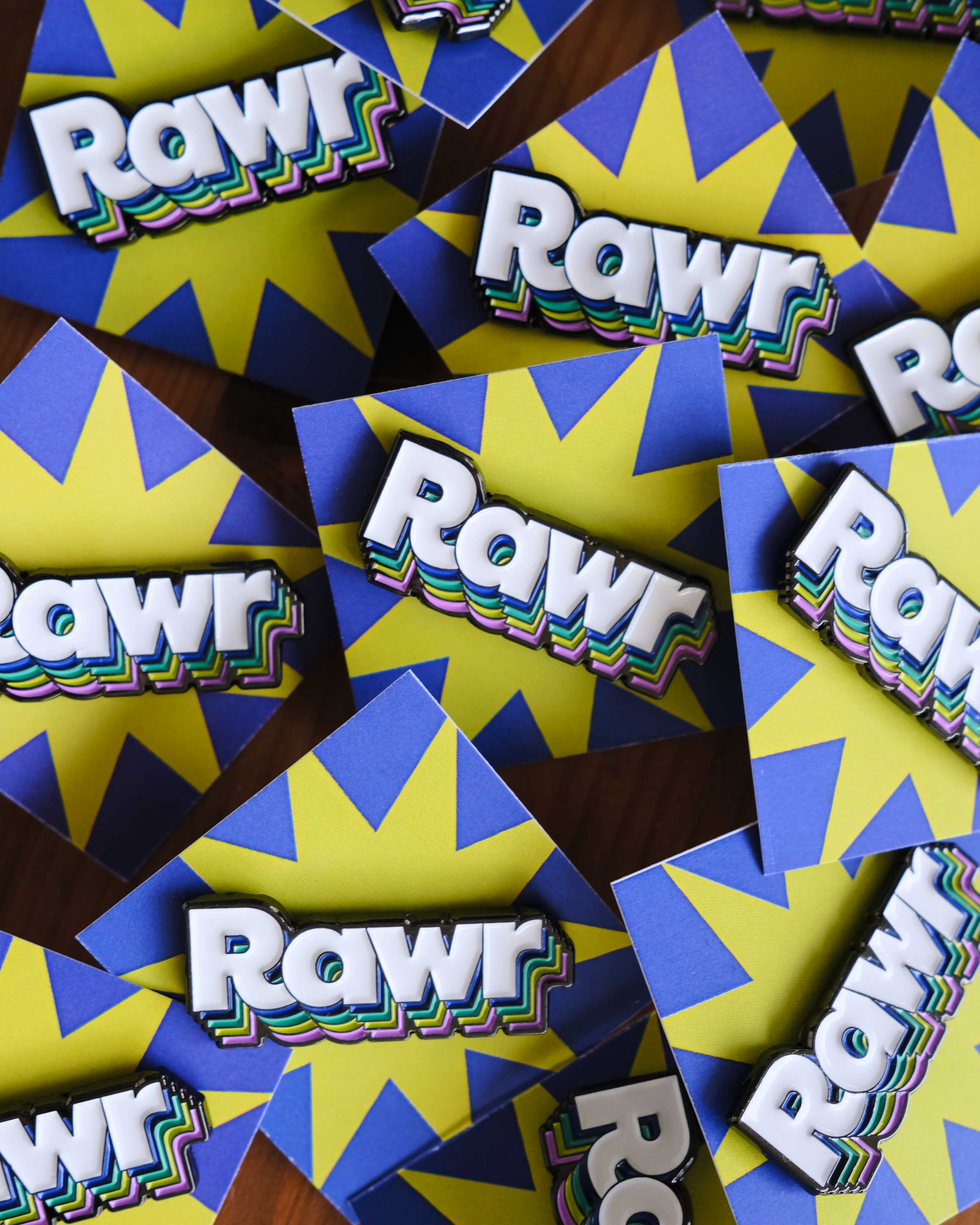Spilla Rawr Rainbow