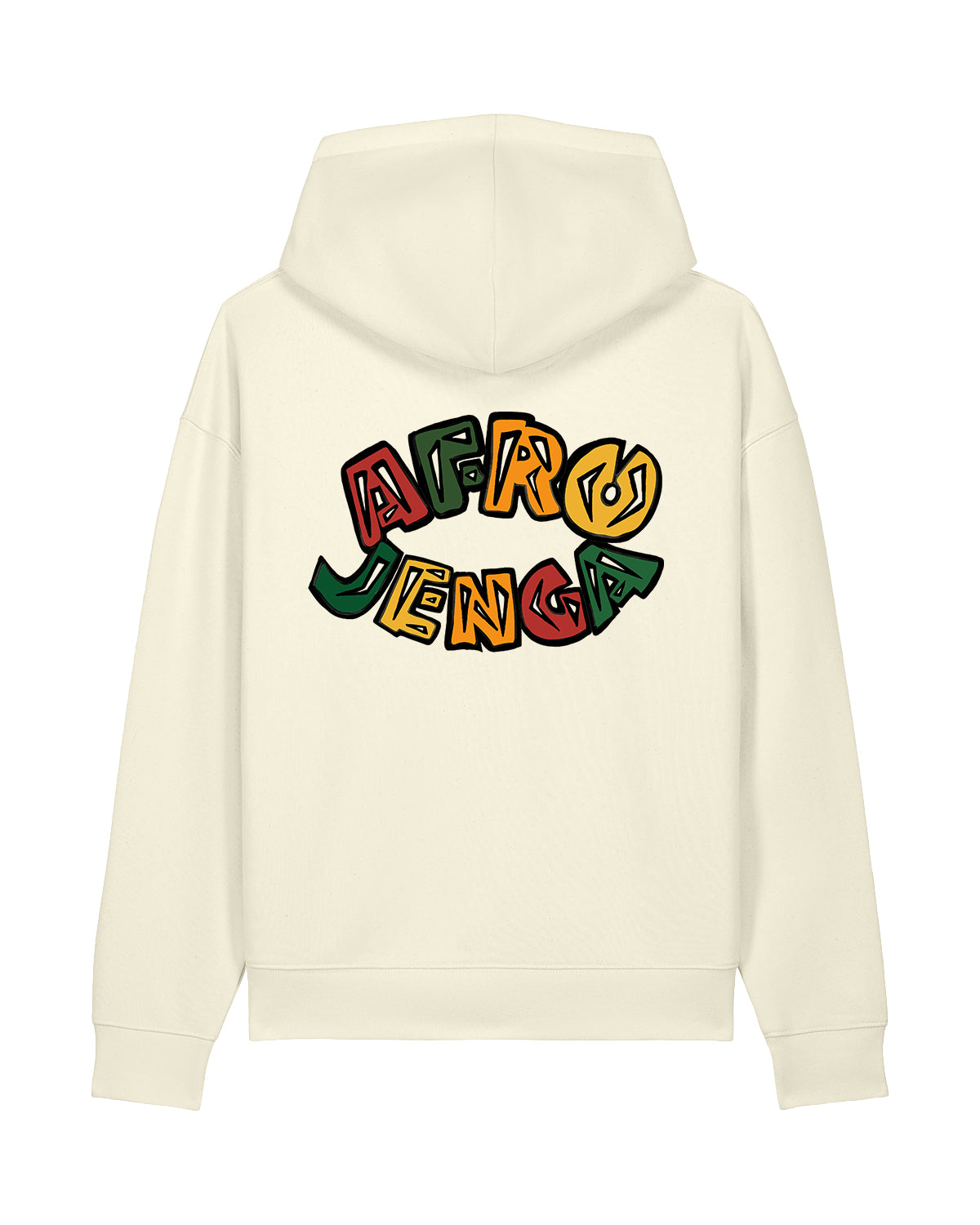 Felpa cappuccio relaxed "Afro Jenga"